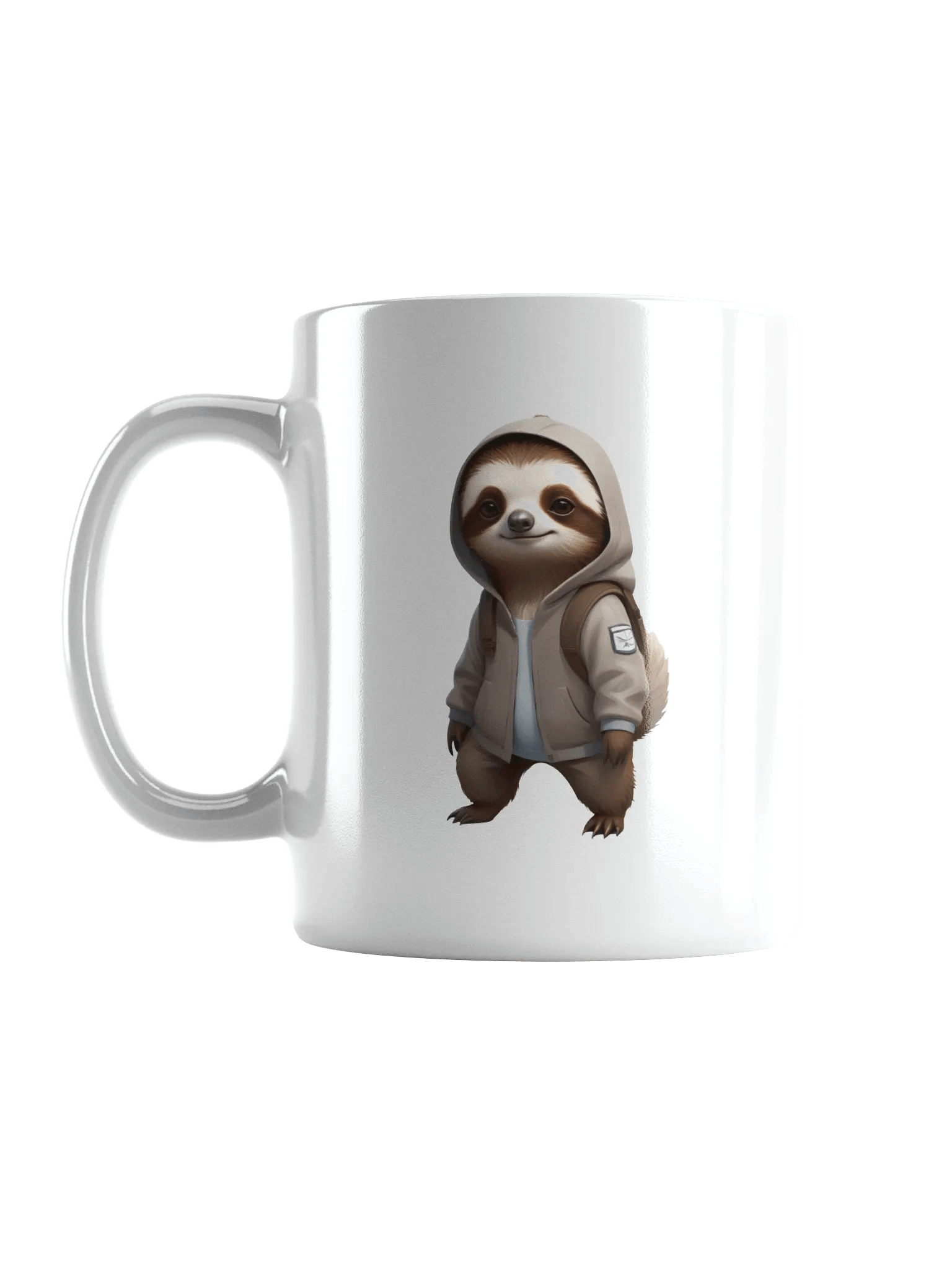 Cool Cartoon Sloth White Mug product image (6)