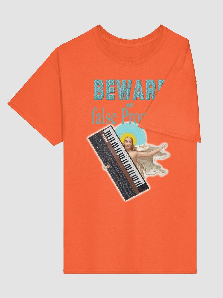 Beware of false PROPHETS! classic synth Tribute by Frank Fonik, Techno EDM Unisex t-shirt product image (13)