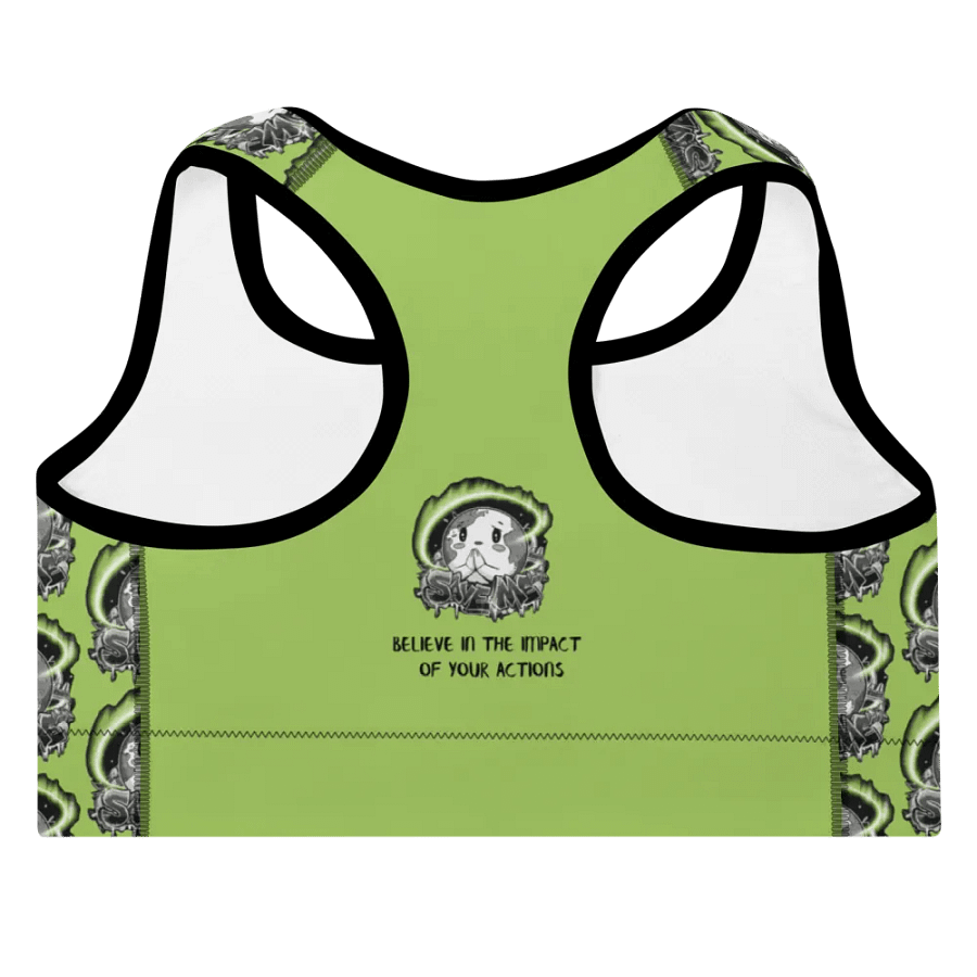 Save Me: A Plea from Planet Earth All-Over Print Padded Sports Bra 🌍 product image (10)