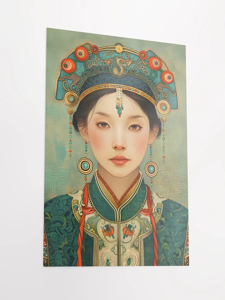 Elegant portrait of woman in traditional attire and jewelry product image (2)