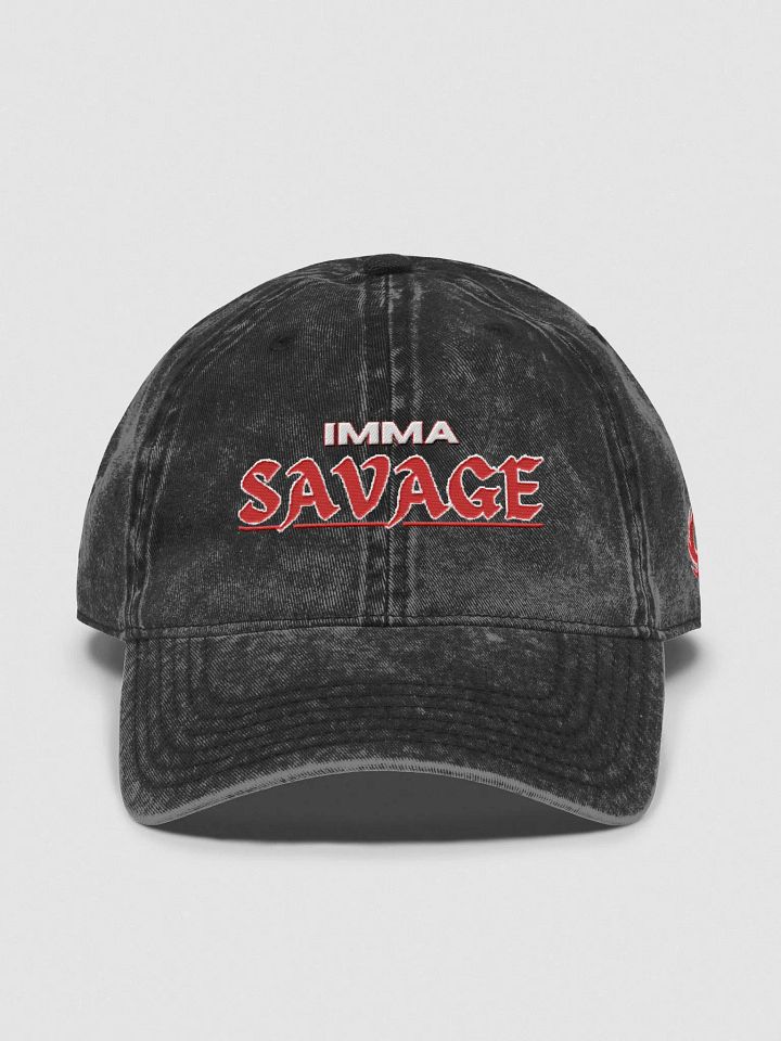 Imma Savage Demin Dad Hat product image (1)