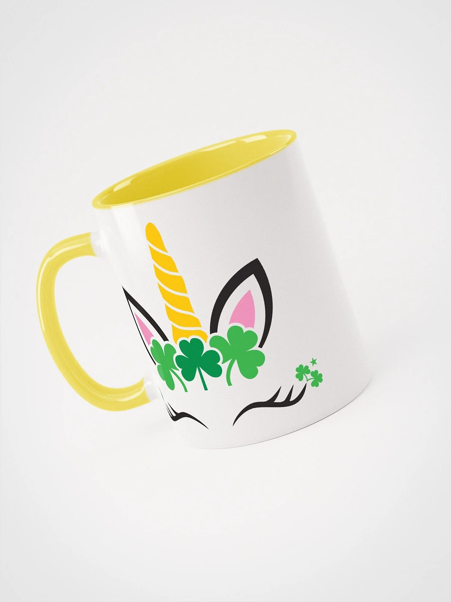 Irish Unicorn ☘️ Peek-a-Boo Coloured Stem Ceramic Mug product image (4)
