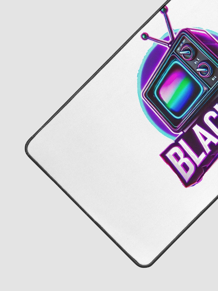 BlackLite TV Neon Glow Desk Mat - Retro TV Edition product image (3)