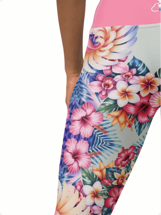 Hawaiian flora-yoga leggings product image (9)