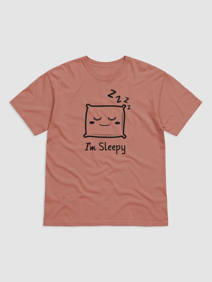 "I'm Sleepy" Design Garment-Dyed Heavyweight T-Shirt, Unisex T-Shirt product image (2)
