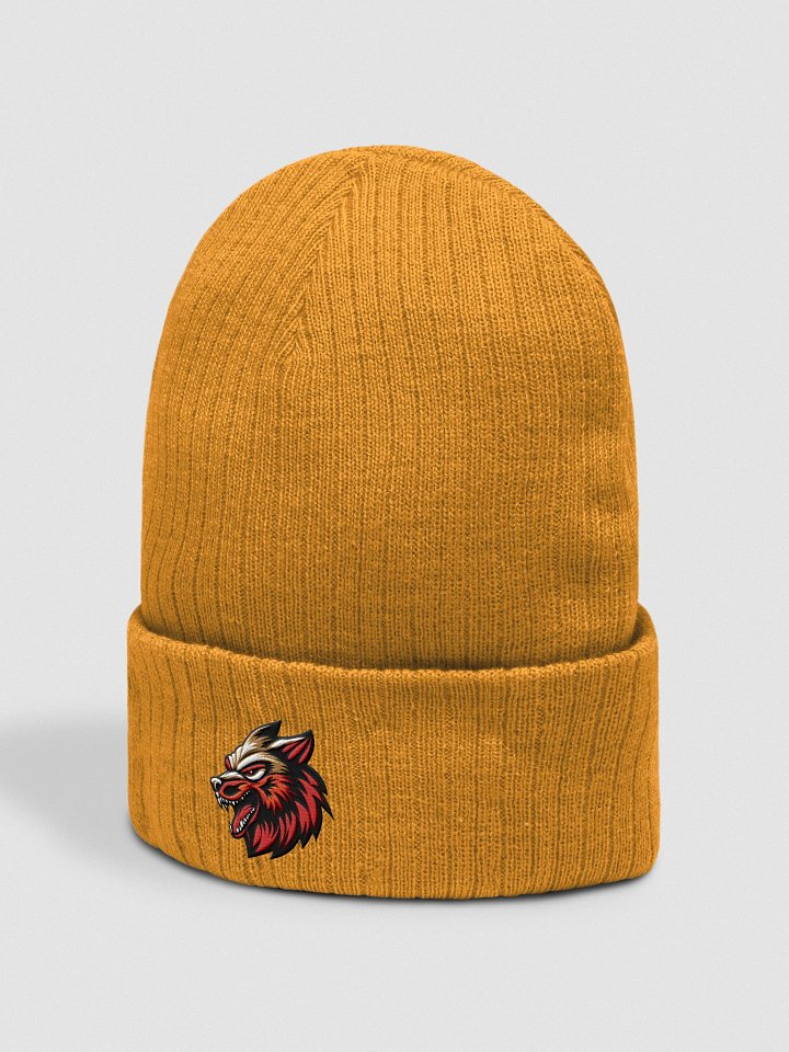 Wolf Ribbed Beanie product image (4)