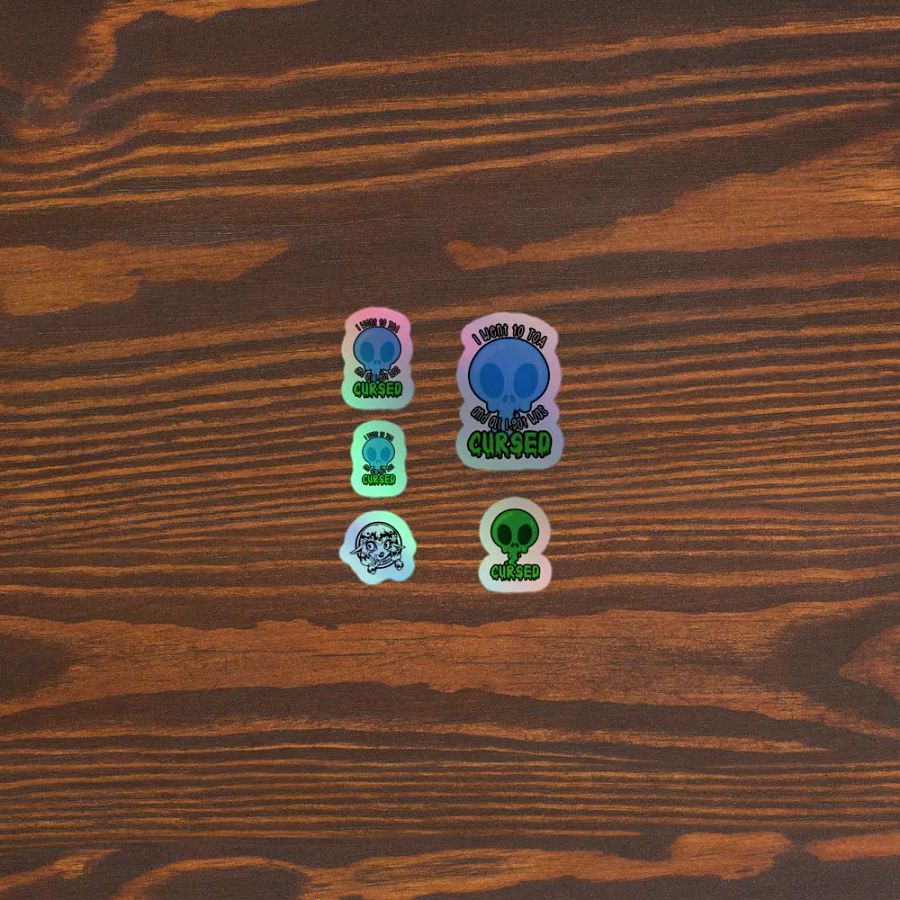 All I Got Was Cursed - Mage - Holo Sticker Sheet product image (3)