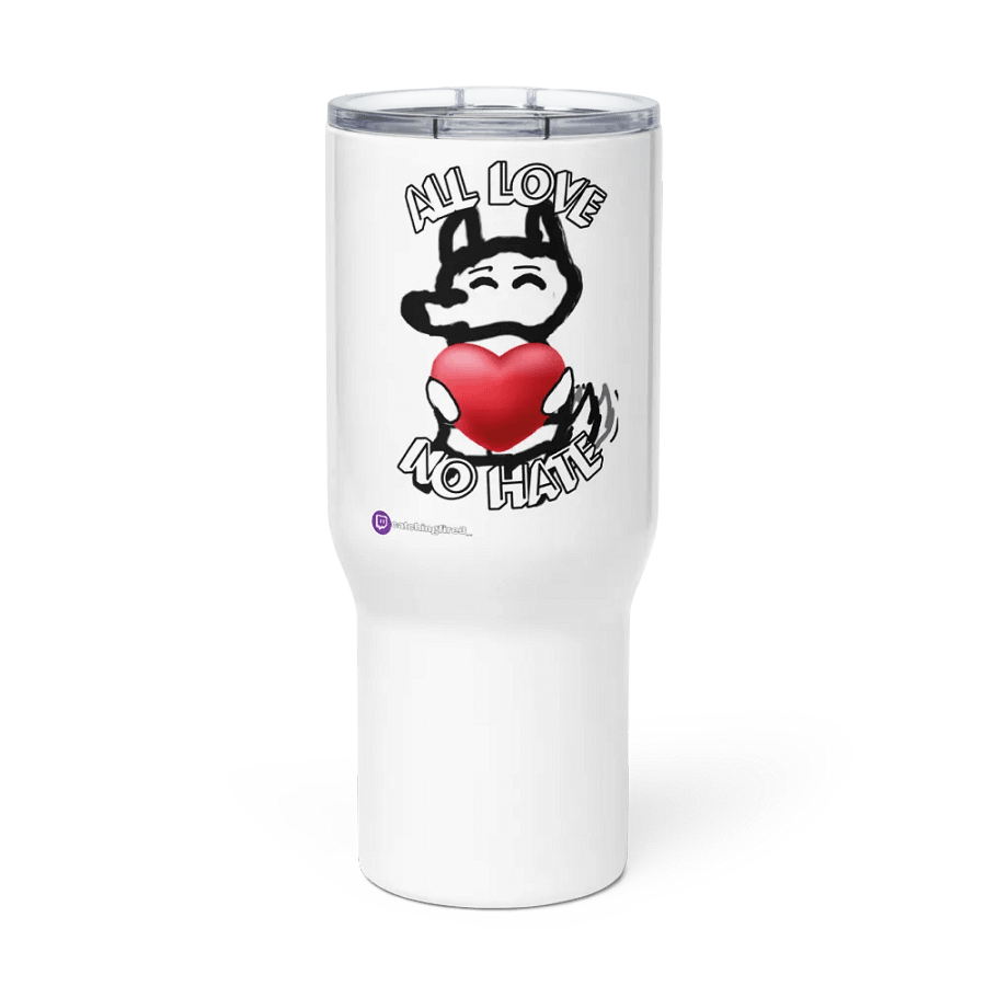 All Love No Hate Travel Mug with handle product image (2)