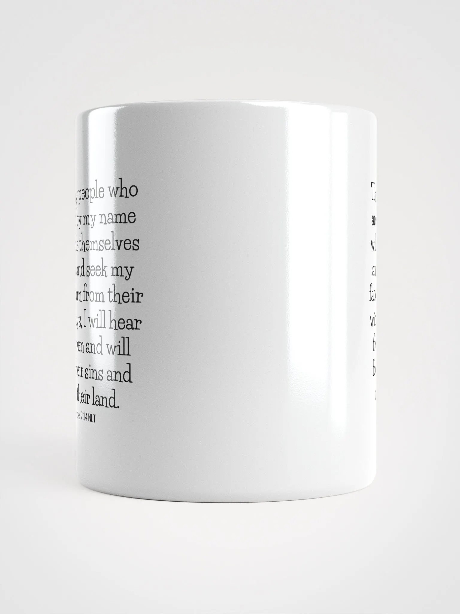 If My People Who Are Called By My Name 2 Chronicles 7:14 NLT White Glossy Mug 11/15/20oz product image (5)