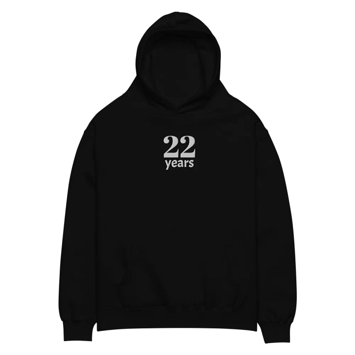 22 Years Anniversary or Age Embroidered Unisex Oversized Hoodie product image (4)