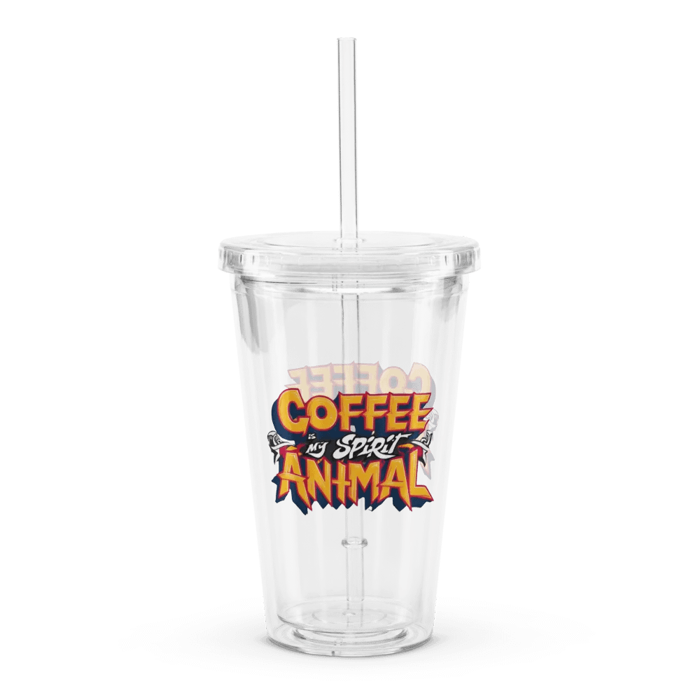 Spiritual Sips: Double Wall Clear Plastic Tumbler (16 oz) product image (1)