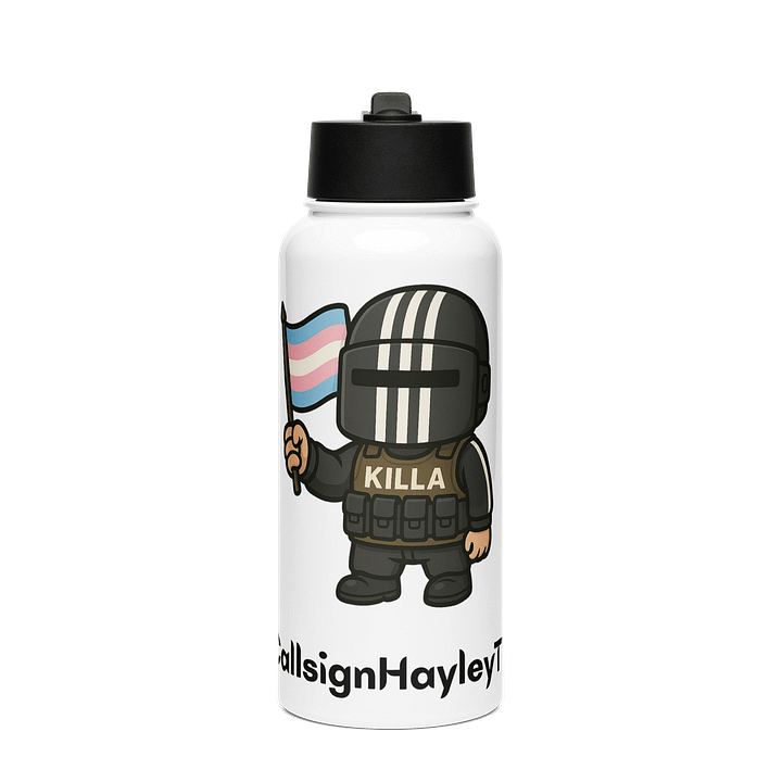 Raid With Pride – Trans Edition Water Bottle product image (1)