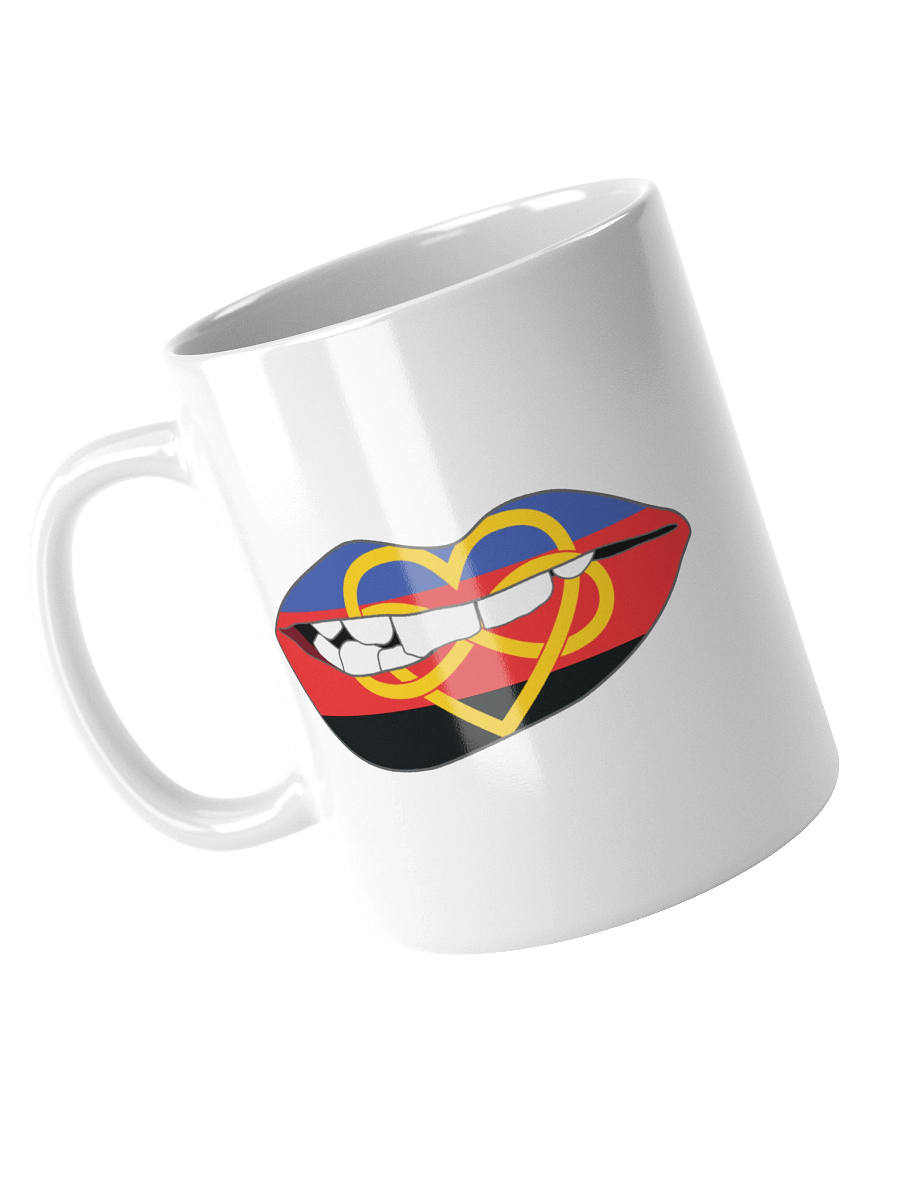 Polyamory Pride Flag Biting Lips Mug product image (3)