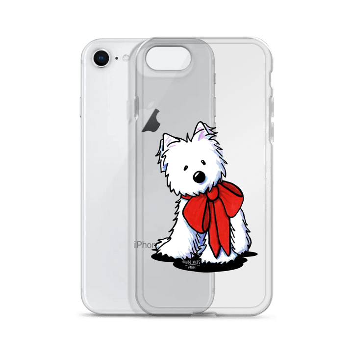 Westie Red Bow iPhone® Clear Case product image (2)