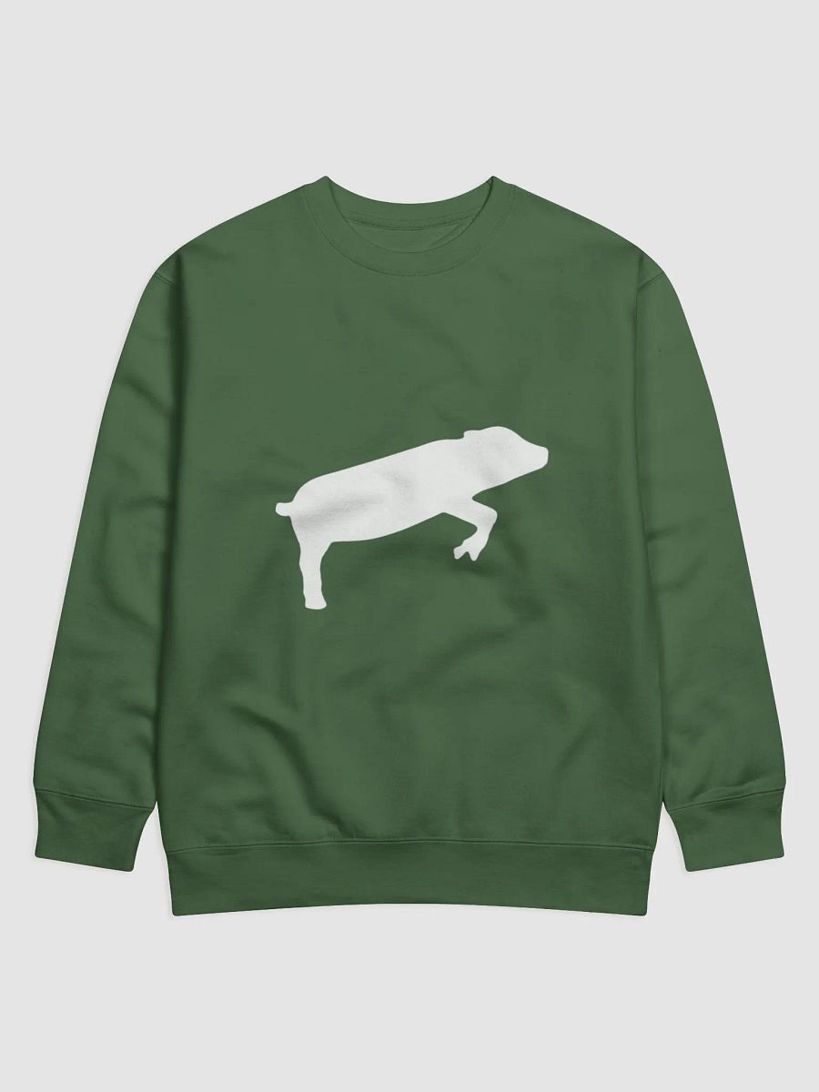Leaping Pig WHITE (Cotton Heritage Premium Sweatshirt) product image (13)