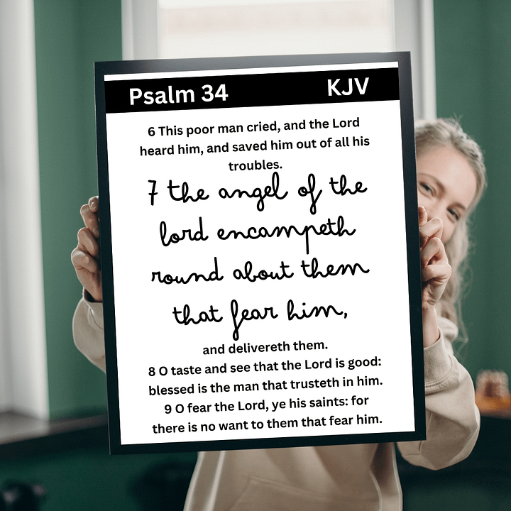 The Angel of the Lord encamped round about them that fear Him product image (1)