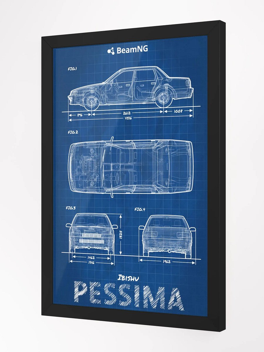 Framed Poster: Ibishu Pessima (1988 - 1991) Blueprint product image (3)