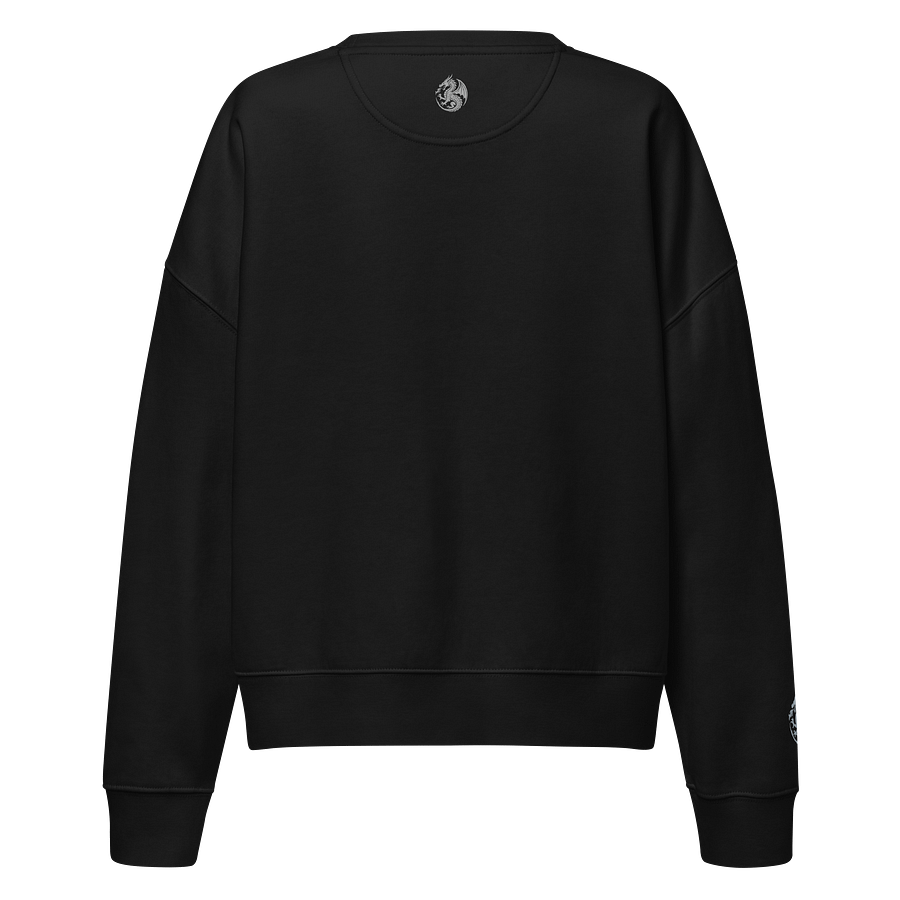 🩶 100% Organic Cotton - Silver Dragon – Eternal Flame Edition Sweater product image (3)
