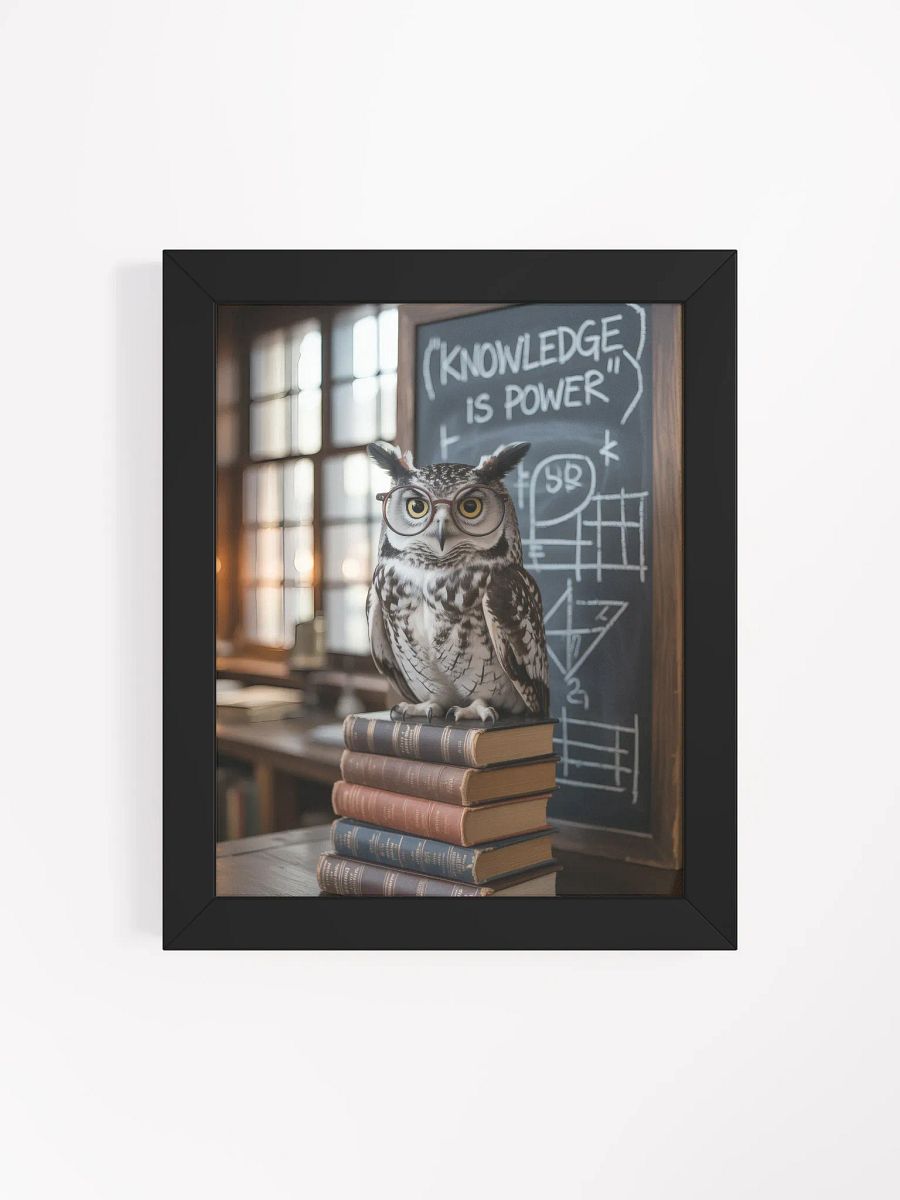 Wise Owl Wisdom, Framed Poster product image (5)