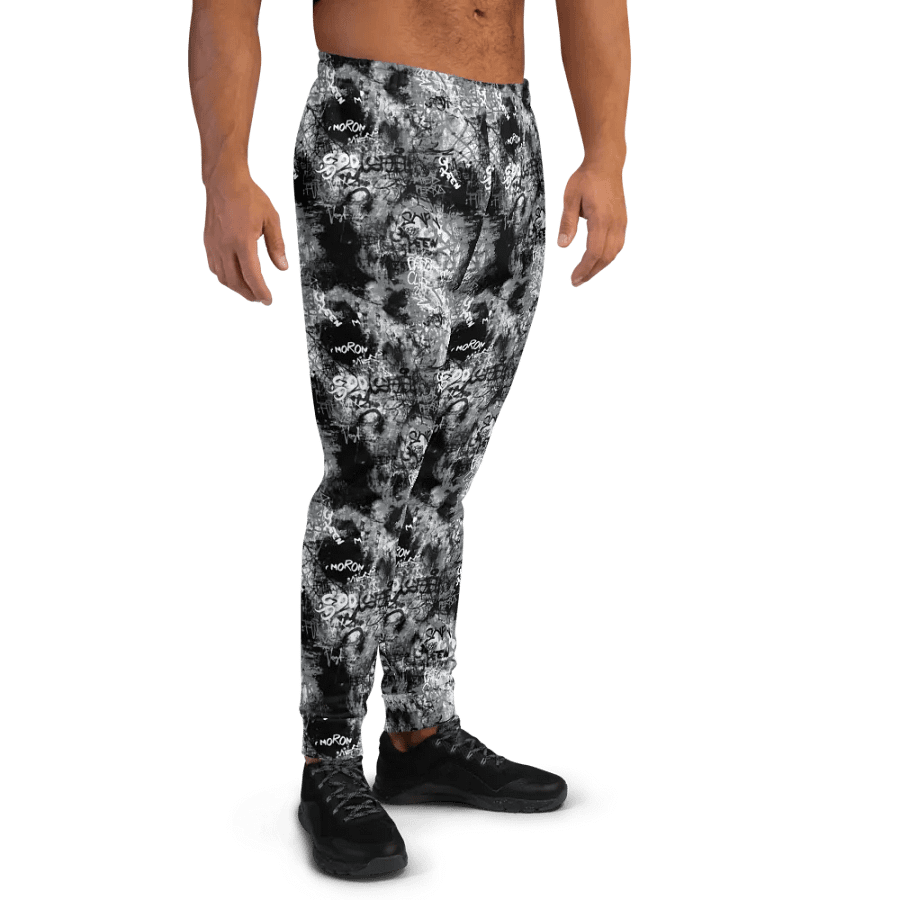 Black and White Graffiti | Recycled Men's Joggers product image (5)