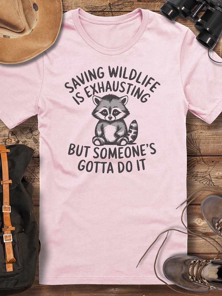 Wildlife rehab shirt, vet nurse tee, funny raccoon rescue shirt, cute animal shirt, animal carer gift, zoo vet tee, wildlife worker tee, raccoon lover gift, product image (11)