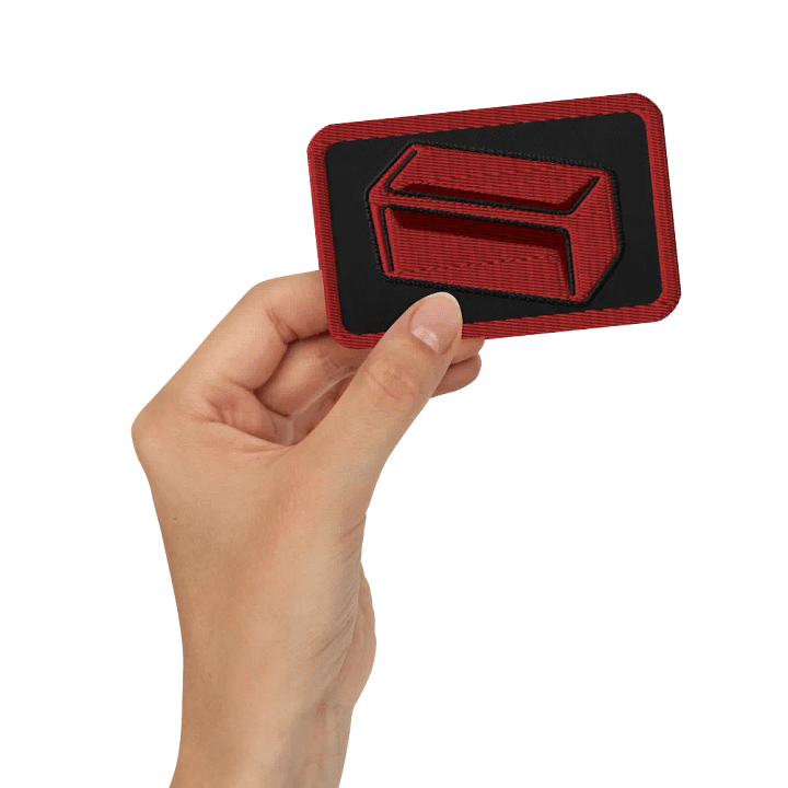 Red Sample Embroidered Patch product image (2)