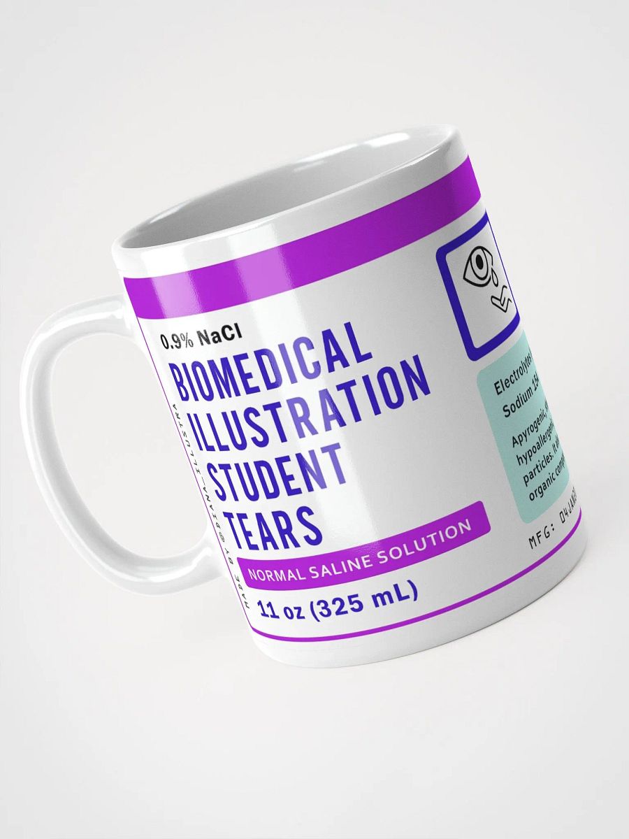 "Biomedical illustration student tears" Ceramic mug product image (3)
