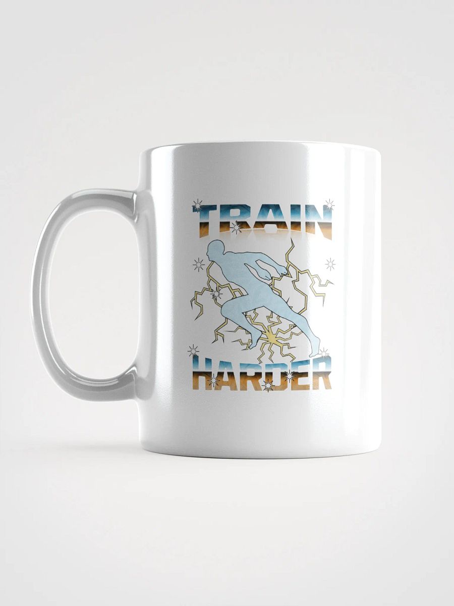 Train Harder Runner Lightning Motivational Mug product image (1)