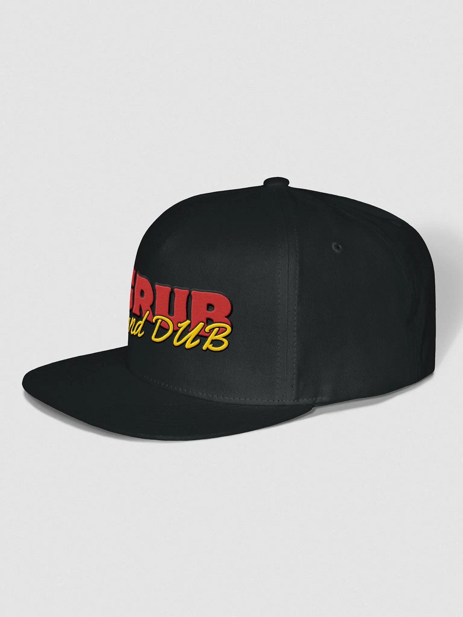 Grub and Dub Icon Flat Snapback Cap product image (14)