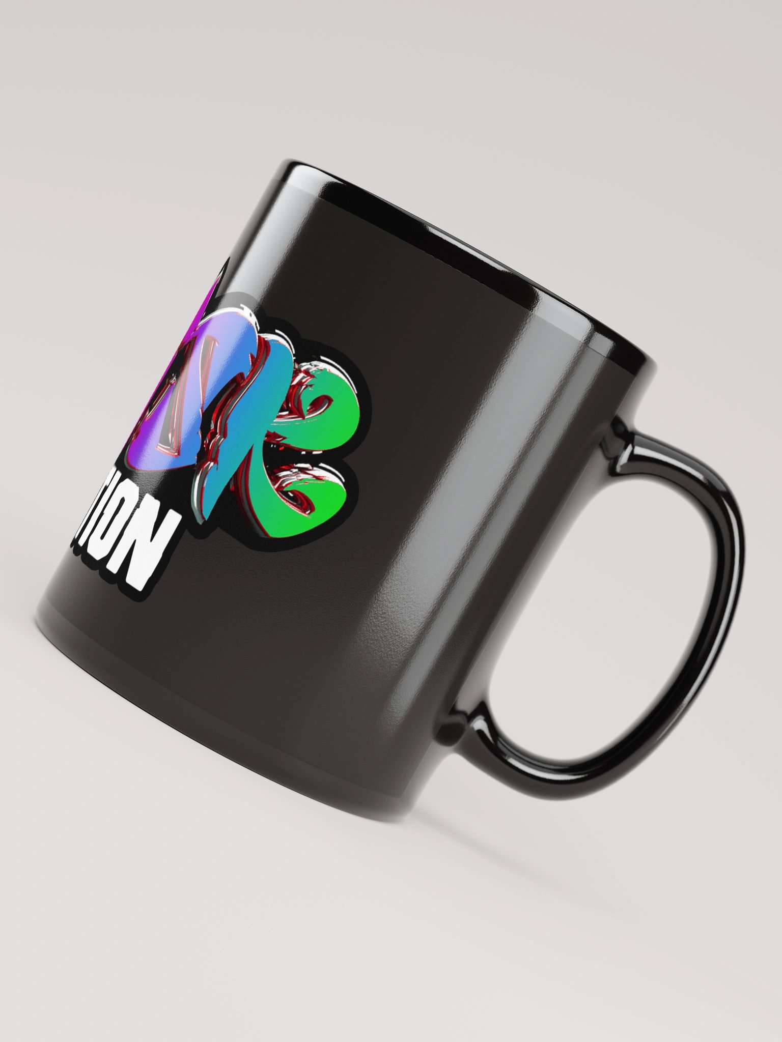 The Brisk Selection Rainbow Mug Black product image (3)