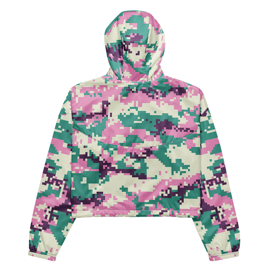 Pixelated Camo Chic Cropped Windbreaker product image (9)