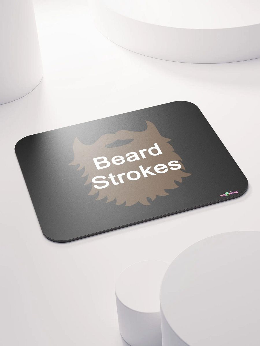 Brown Beard Strokes Classic Mouse Pad (Black) product image (4)