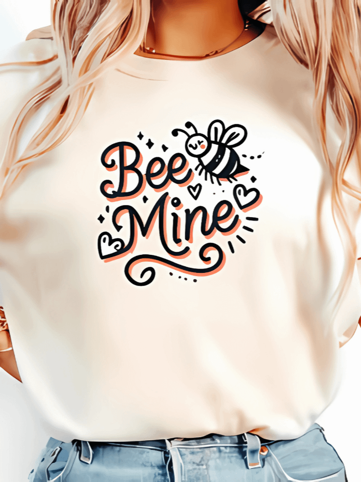 Be Mine Valentine’s Day T-Shirt Sublimation Design – Adorable Heart Art for Women – Ideal Valentine’s Gift – 300 DPI PNG Instant Download product image (1)