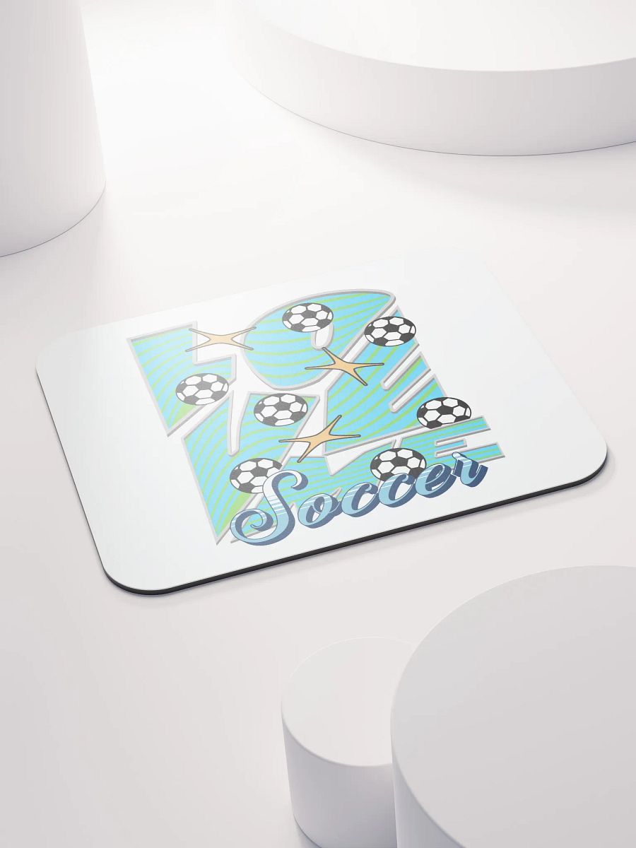 Love Me Soccer Stripes Mouse Pad product image (4)