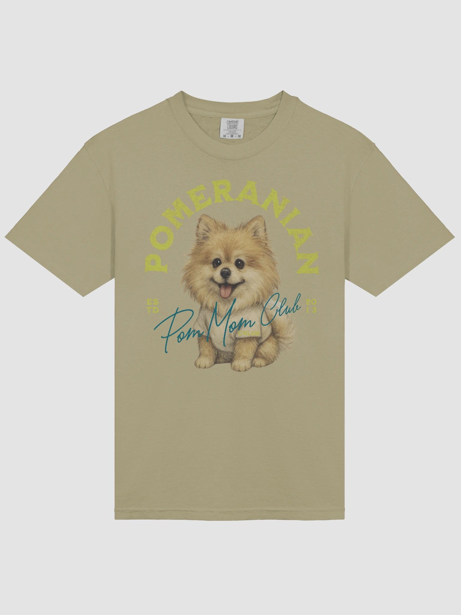 Pomeranian Tshirt Yellow product image (166)