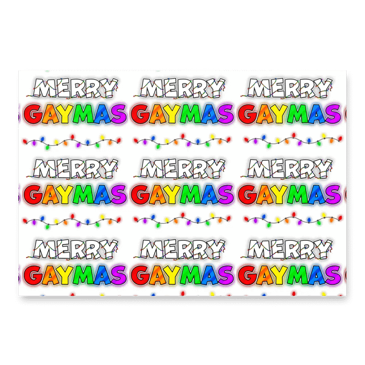 Merry Gaymas Wrapping Paper product image (2)