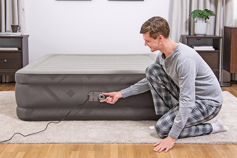 69050 Bestway® 80" x 60" x 18"/2.03m x 1.52m x 46cm Fortech Air Mattress Queen Built-in AC pump product image (6)