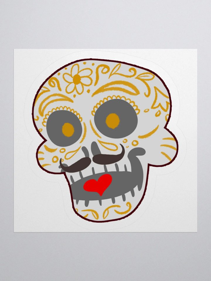 Never Fear Myeloma Skull Sticker product image (1)