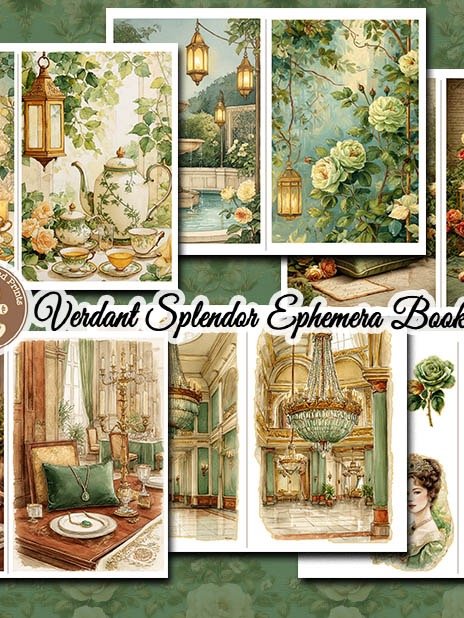 Verdant of Splendor - Diary of an Emerald Queen Ephemera kit product image (4)