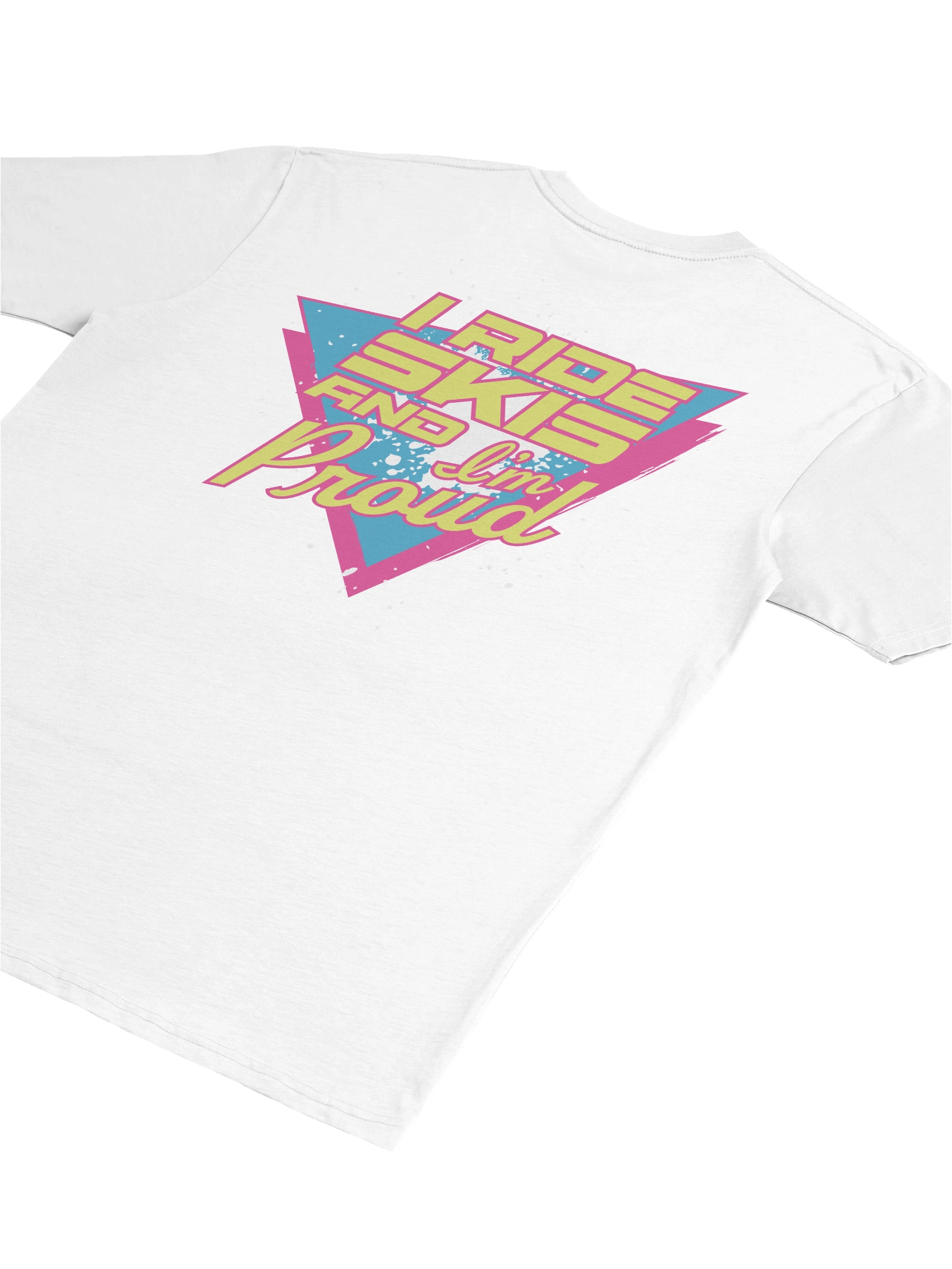 "I Ride Skis and I'm Proud" White Tee product image (6)