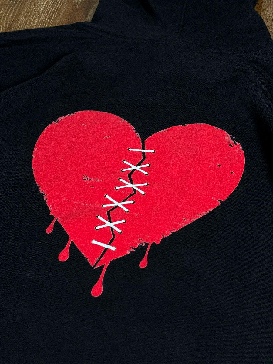 [LIMITED] Nice. Red Broken Heart Embroidered Hoodie product image (4)