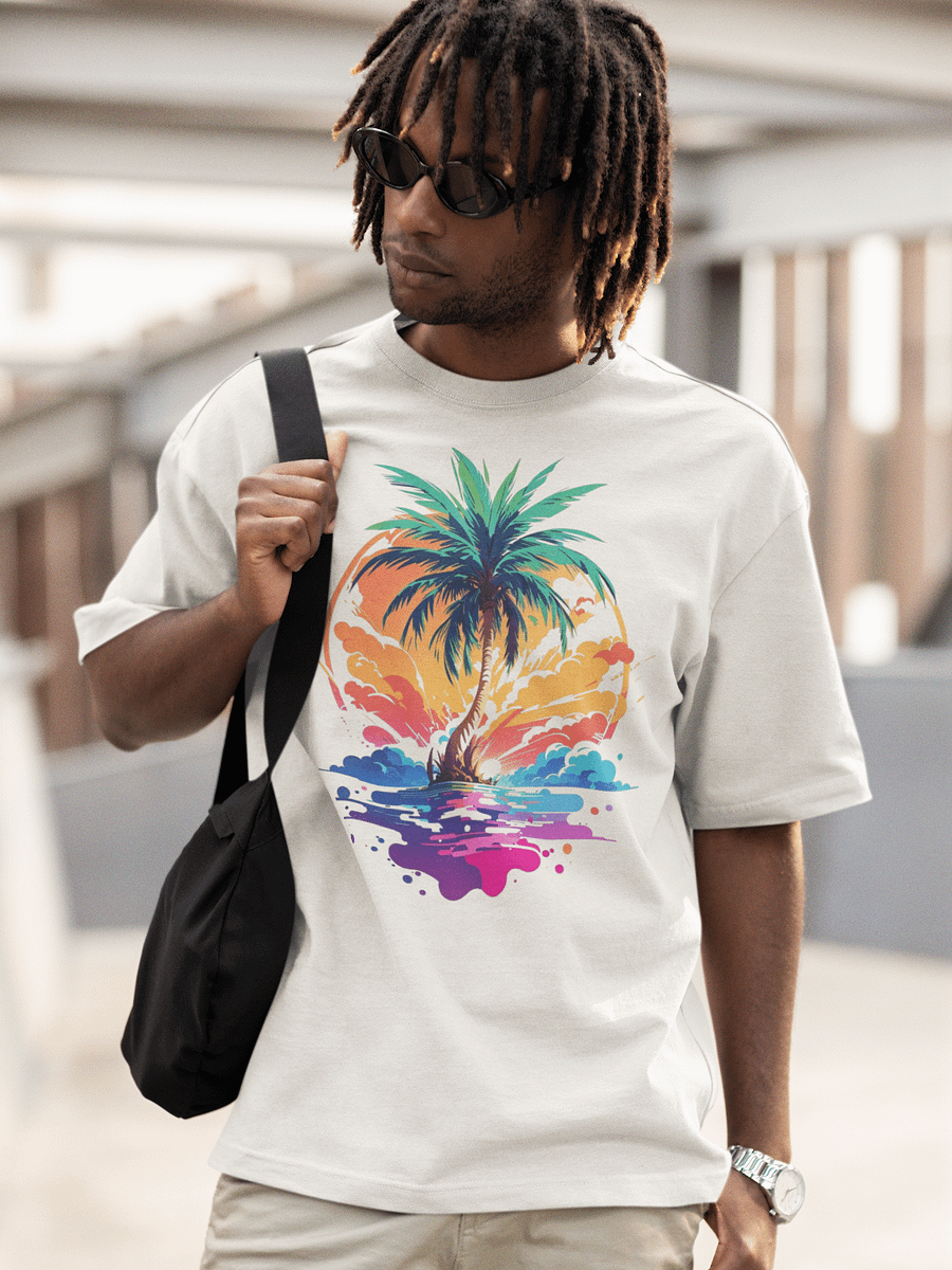Palm Paradise Oversized Tee product image (21)