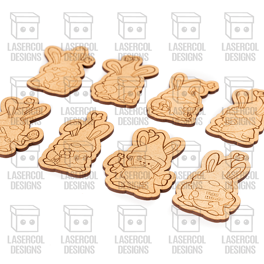Easter Gnomes Set 1 Paint Kit DIY Cut Outs - Laser Cut Files product image (5)