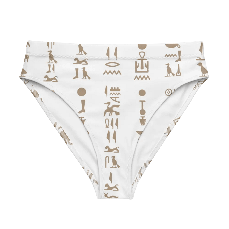 Isis Hieroglyphics White Bikini Bottoms product image (1)