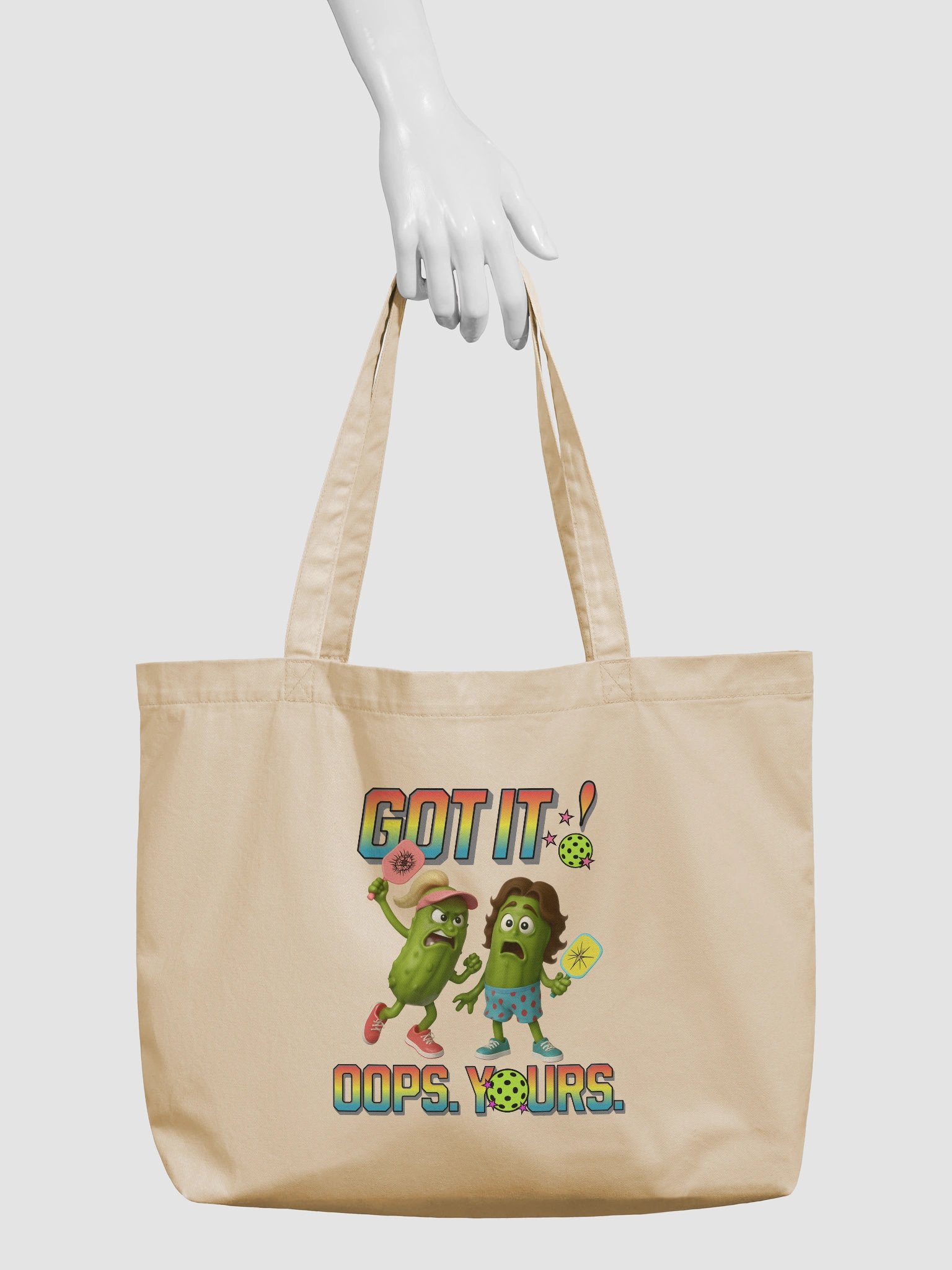 Got It Oops Yours Pickleball Organic Tote Bag product image (6)