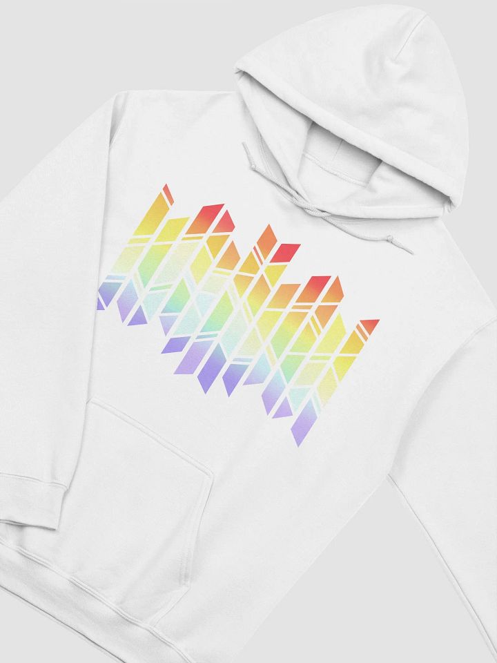 PRISMAGIC STAINED GLASS RAINBOW HOODIE (WHITE) product image (2)