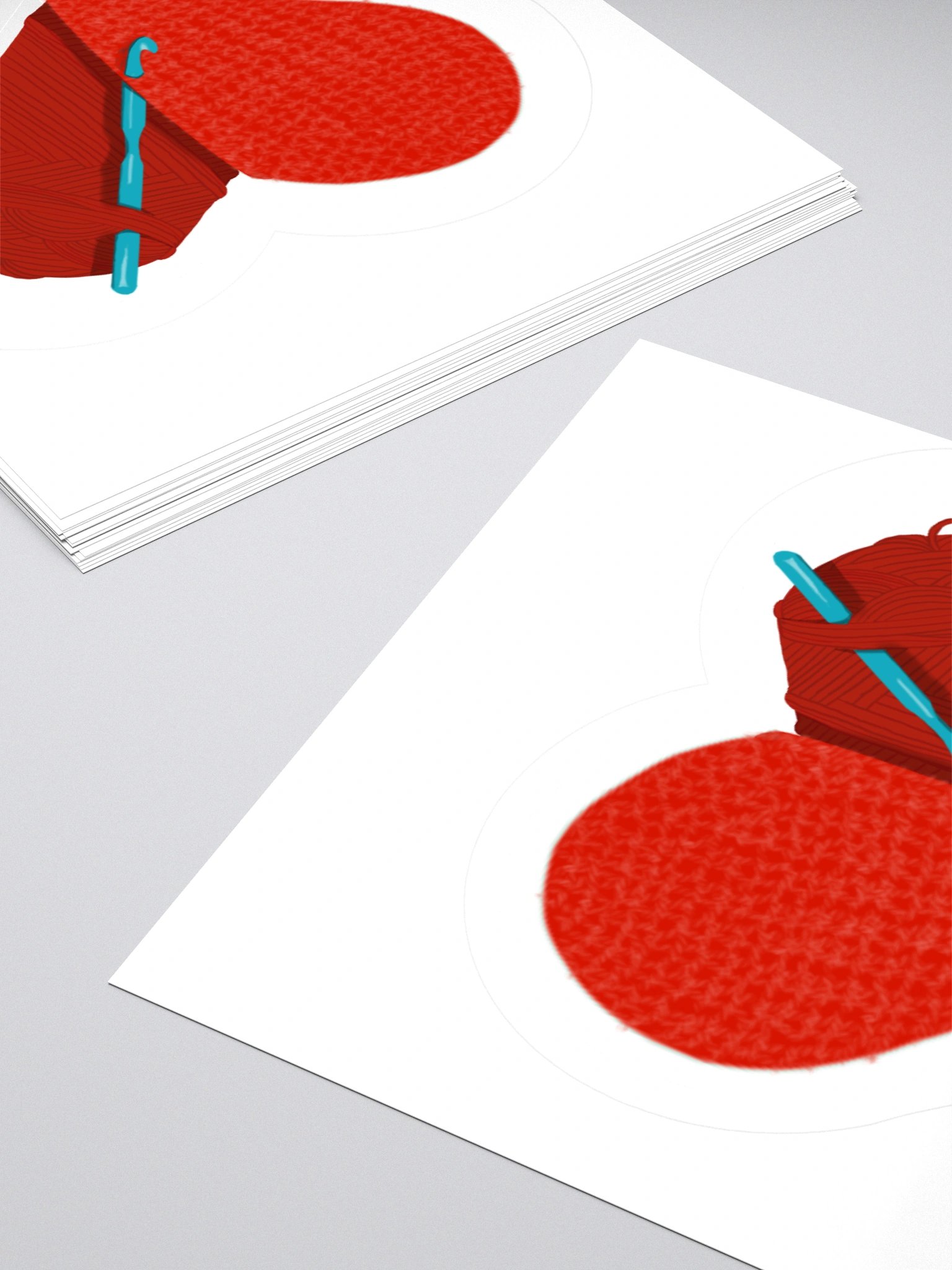 Crochet Love - Red Sticker product image (11)