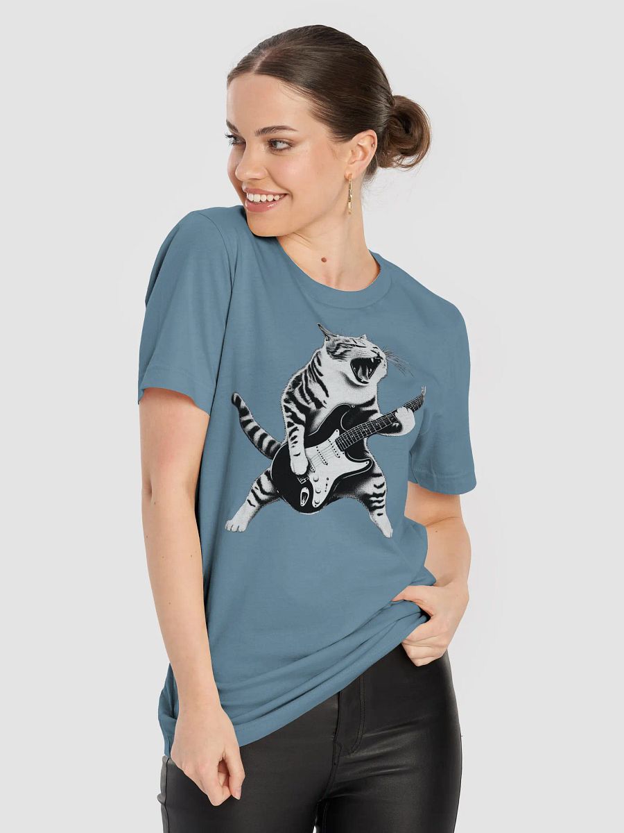 CAT PLAYING GUITAR T-SHIRT product image (8)