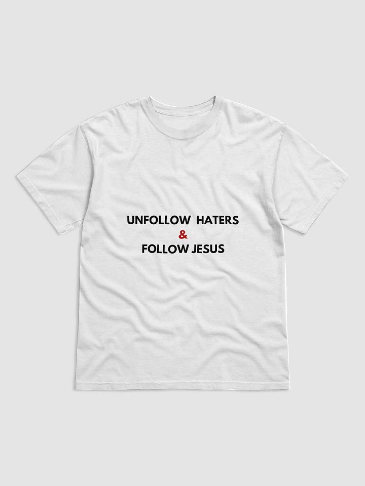 UNFOLLOW CONNECT TO JESUS T-SHIRT (WHITE FONT) product image (50)