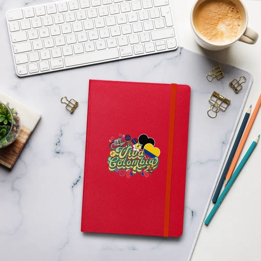Viva Colombia Hardcover Red Notebook product image (7)